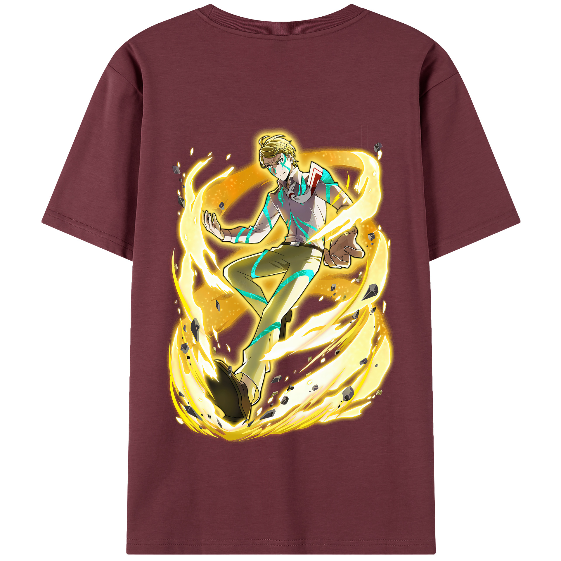（画像用） 文豪ストレイドッグス Bungo Stray Dogs 綿100％半袖Tシャツ（背面プリント）